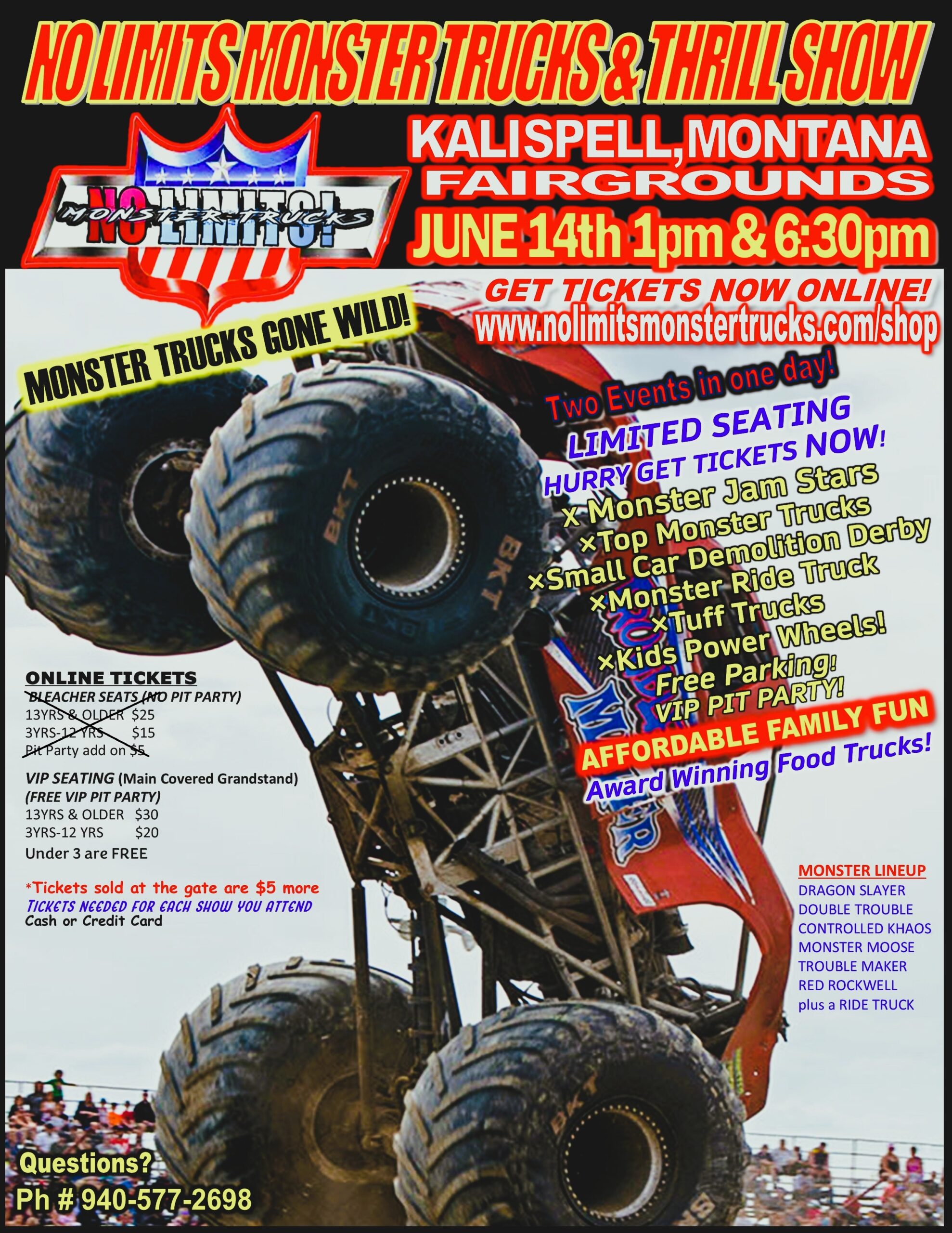 Image for No Limits Moster Trucks!!