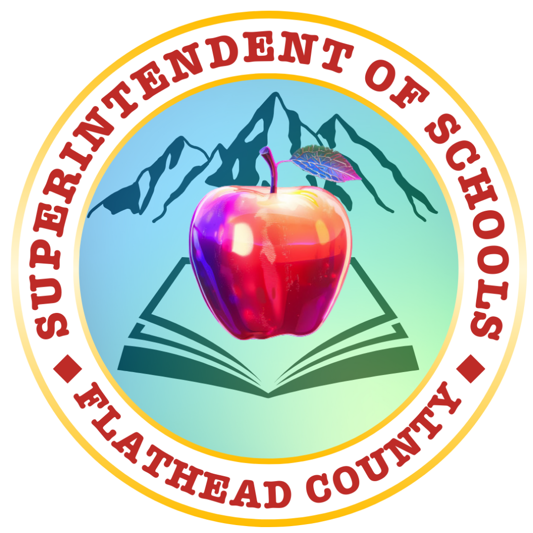 Superintendent of School logo with Apple.