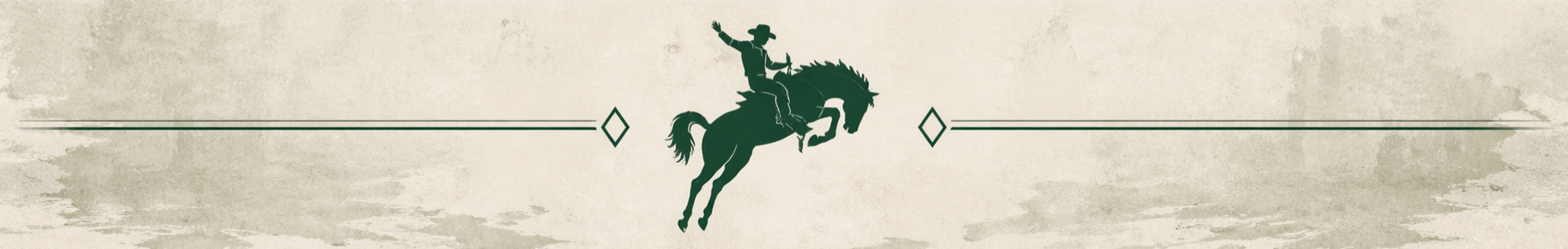 Cowboy on a bucking bronco.